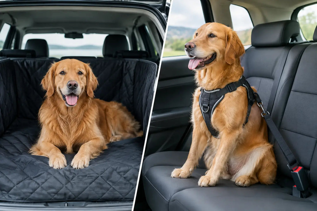 Baksetematte eller hundesele i bilen?