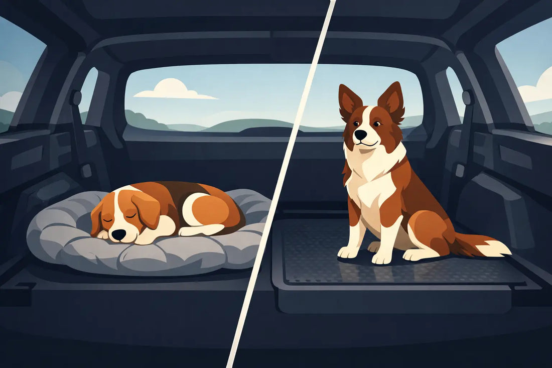 Myk hundematte eller hard bunn i bilen?
