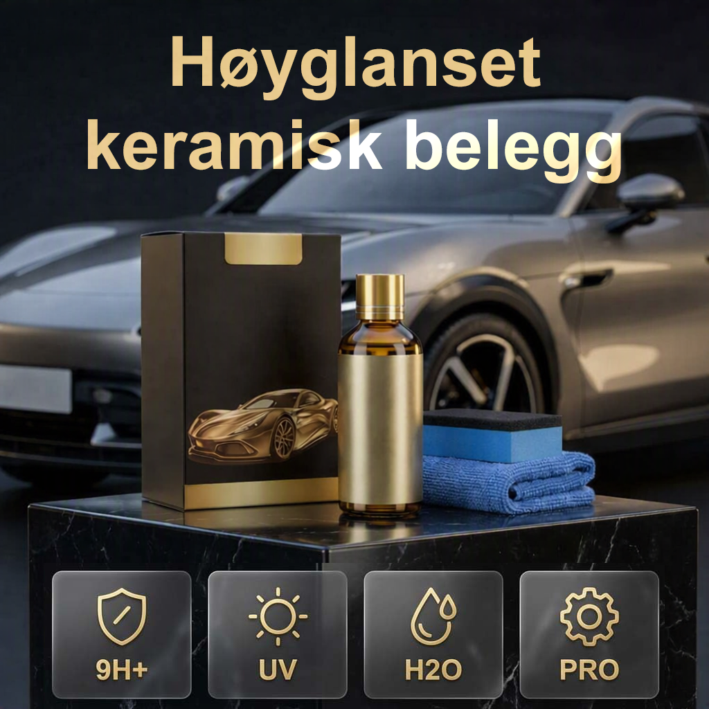 Keramisk belegg bil – 9H hardhet, lakk- og karosseripleie