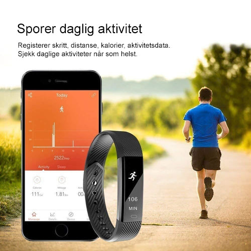 SmartFit Slim Activitets Tracker og Monitor Smart klokke